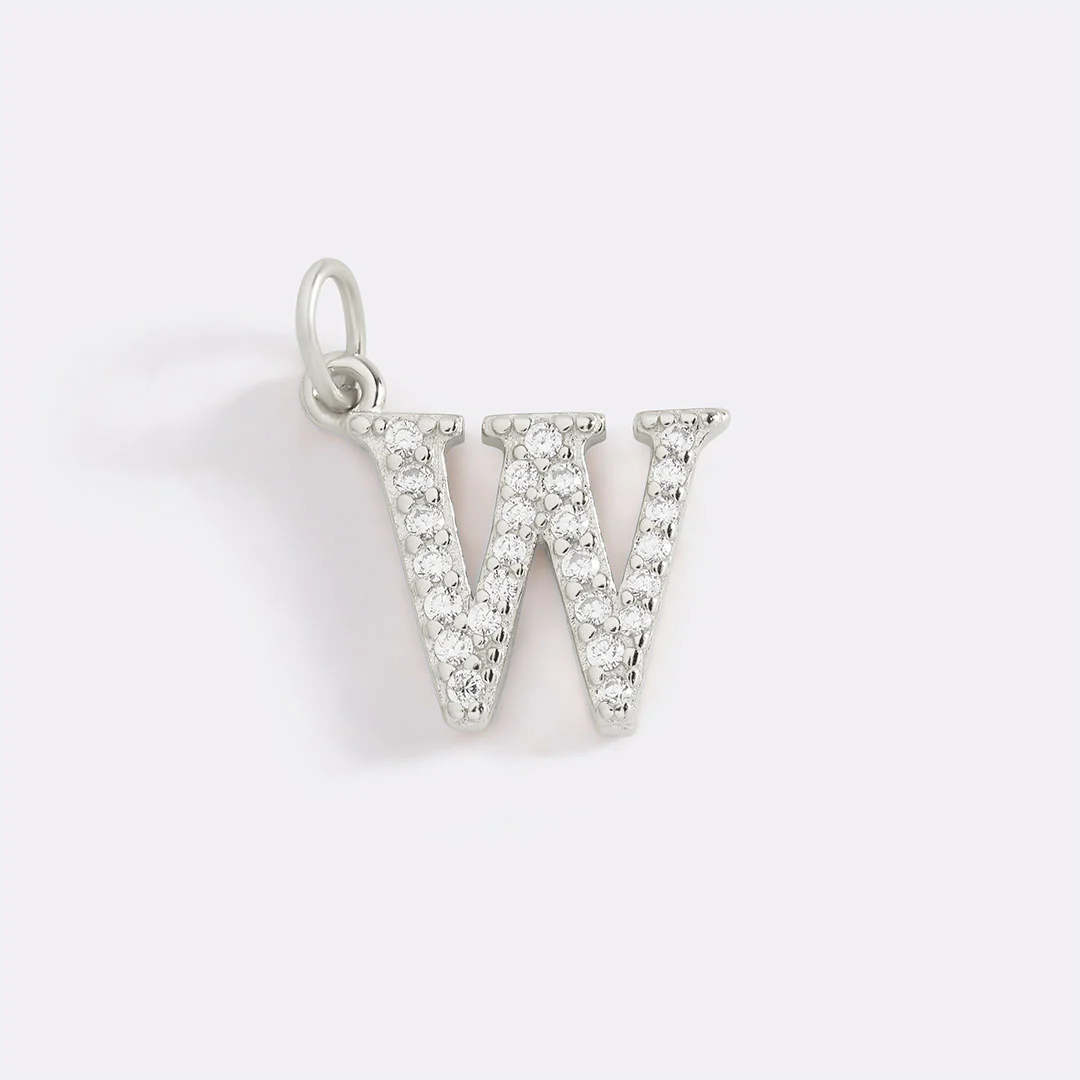 Dainty Pave Initial Charm - Image 106