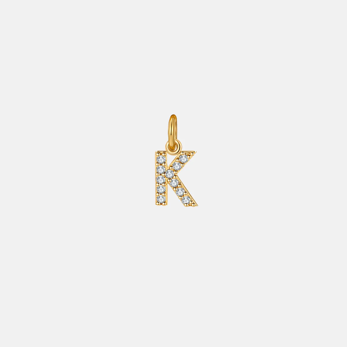 Dainty Pave Initial Charm - Image 13