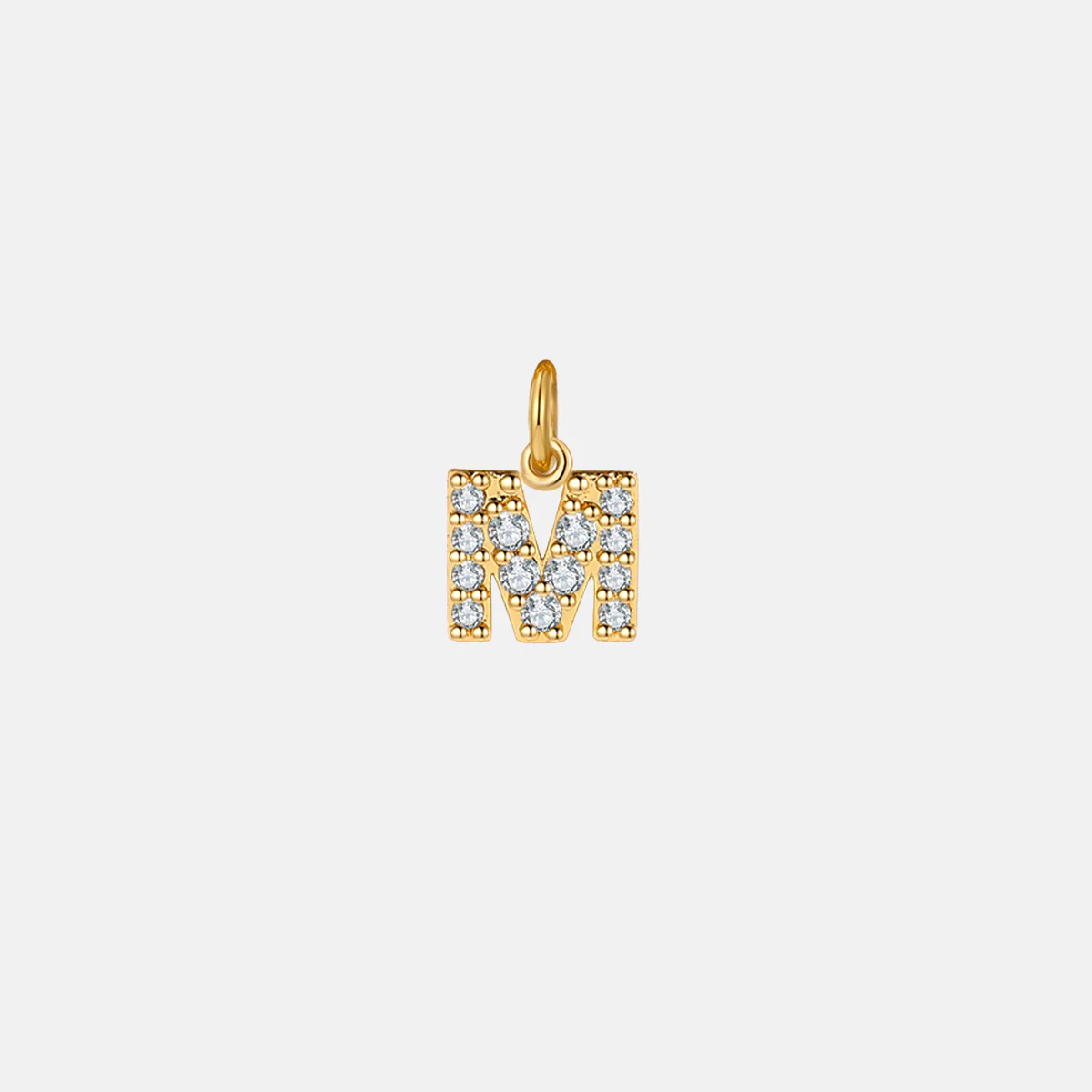Dainty Pave Initial Charm - Image 15