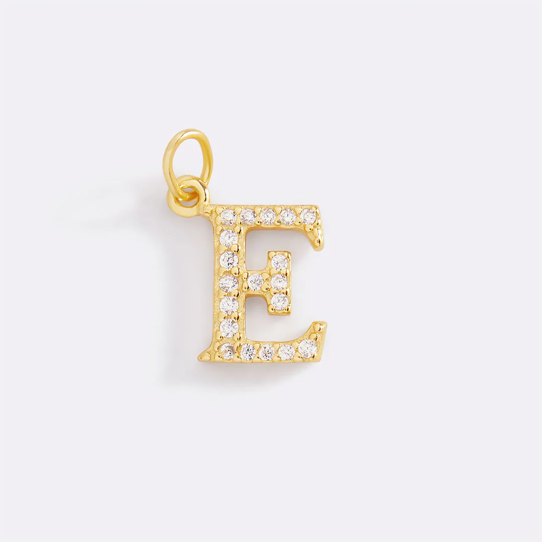 Dainty Pave Initial Charm - Image 60
