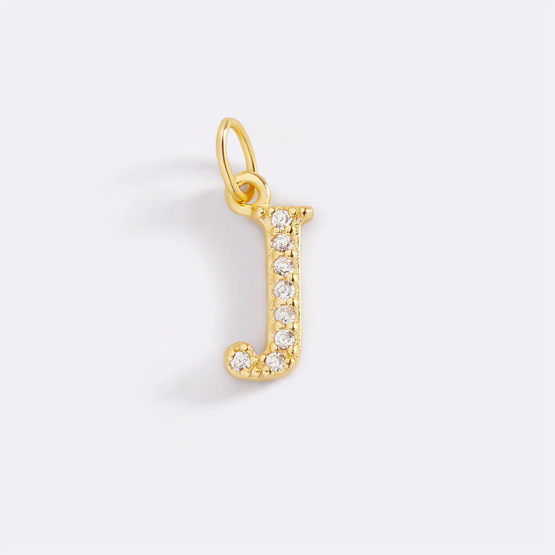 Dainty Pave Initial Charm - Image 64