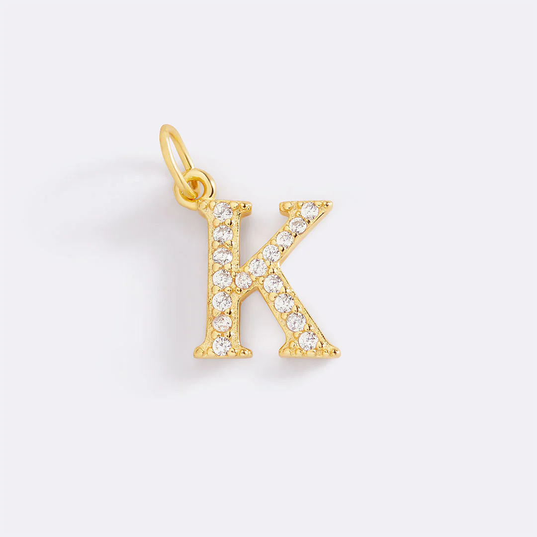Dainty Pave Initial Charm - Image 65