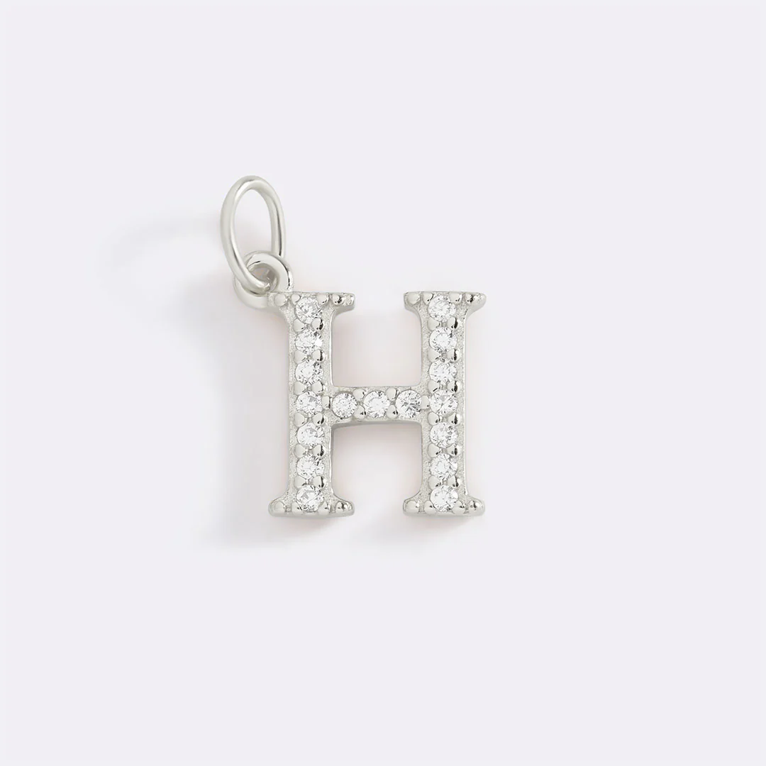 Dainty Pave Initial Charm - Image 91
