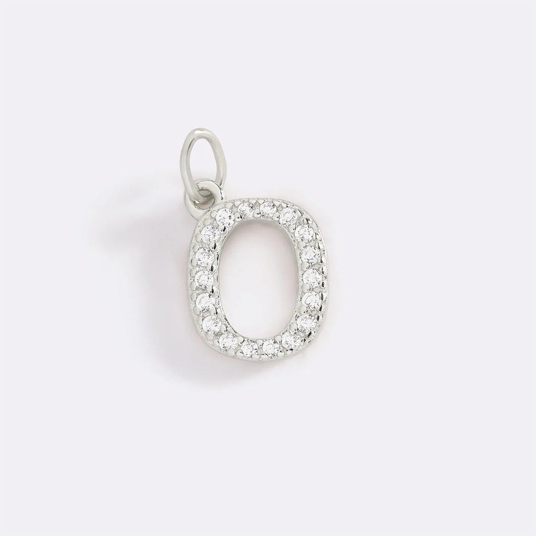 Dainty Pave Initial Charm - Image 98