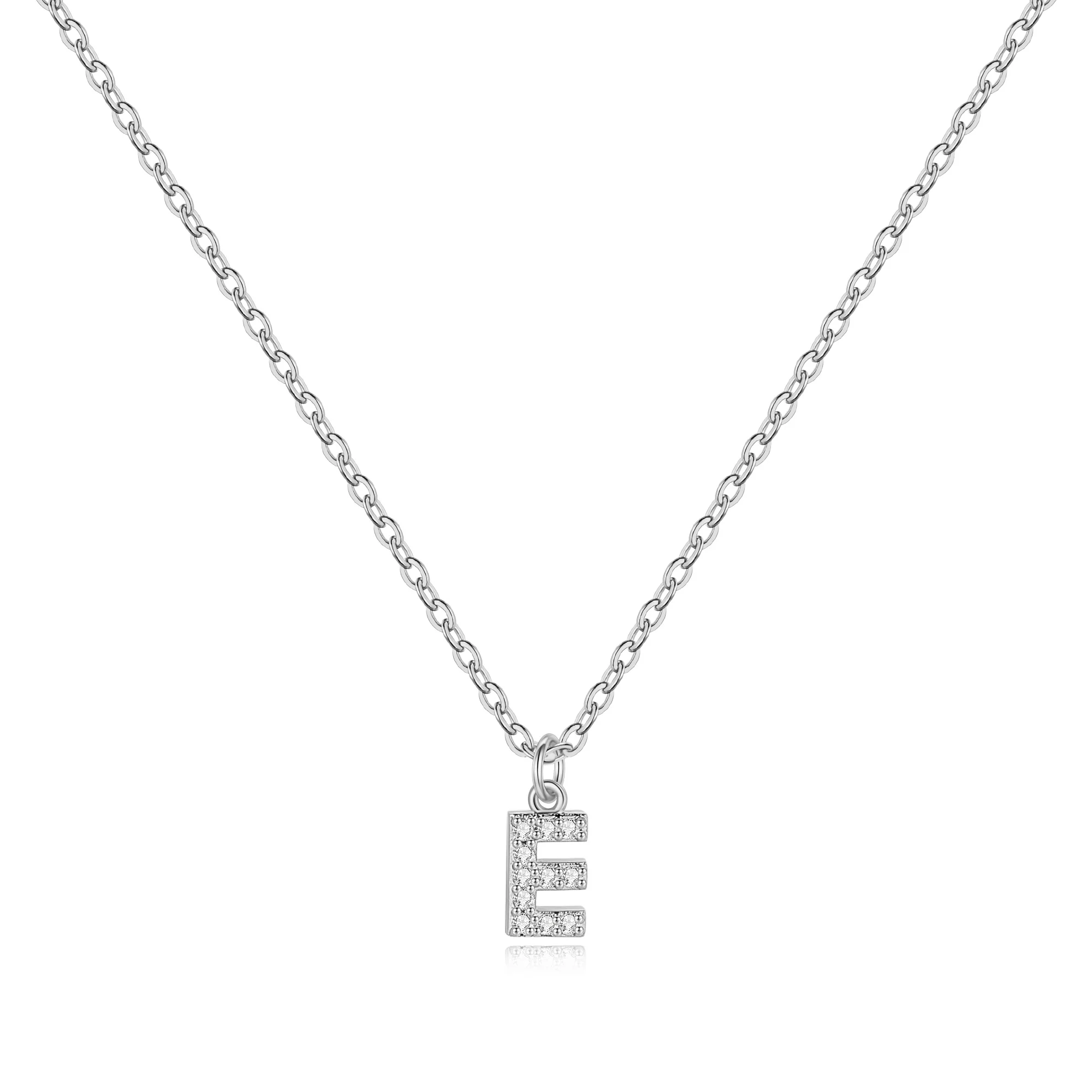 Pavé Uppercase Initial Necklace - Image 51