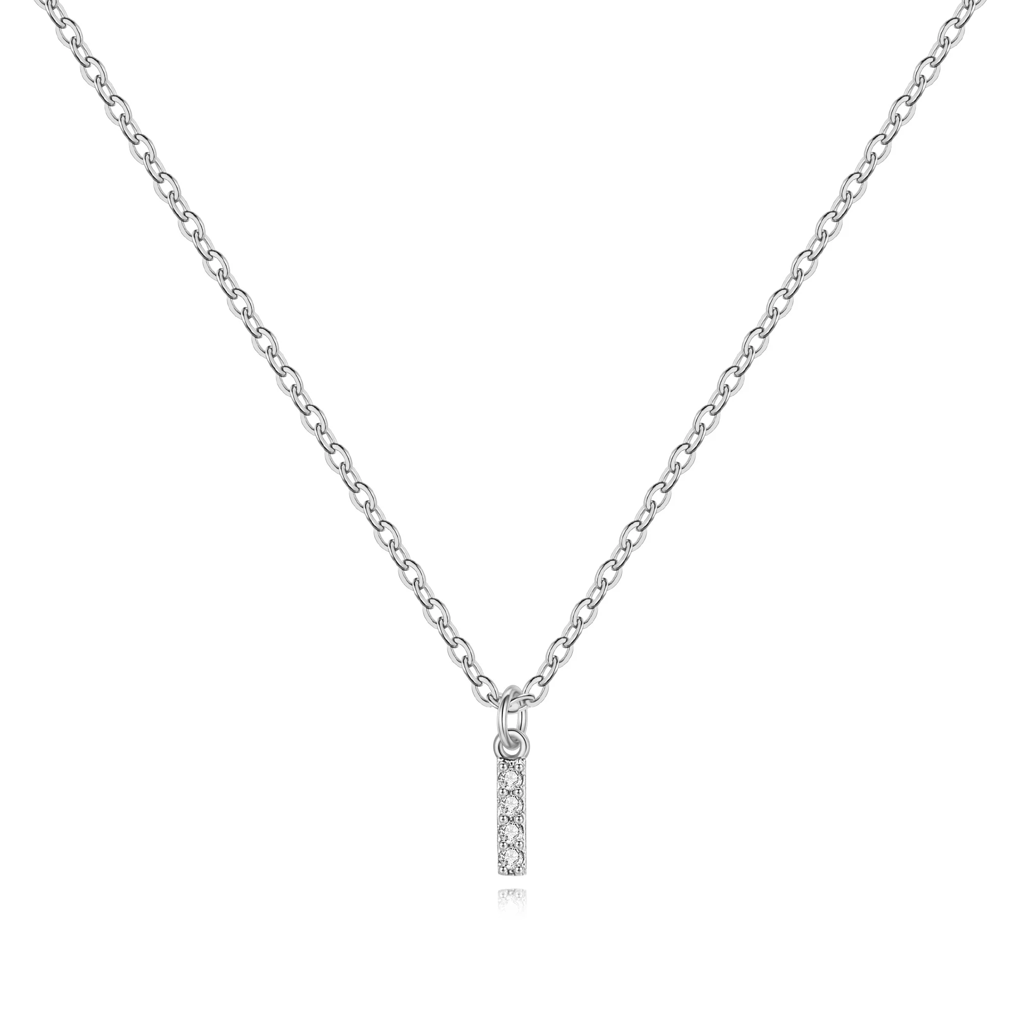 Pavé Uppercase Initial Necklace - Image 55