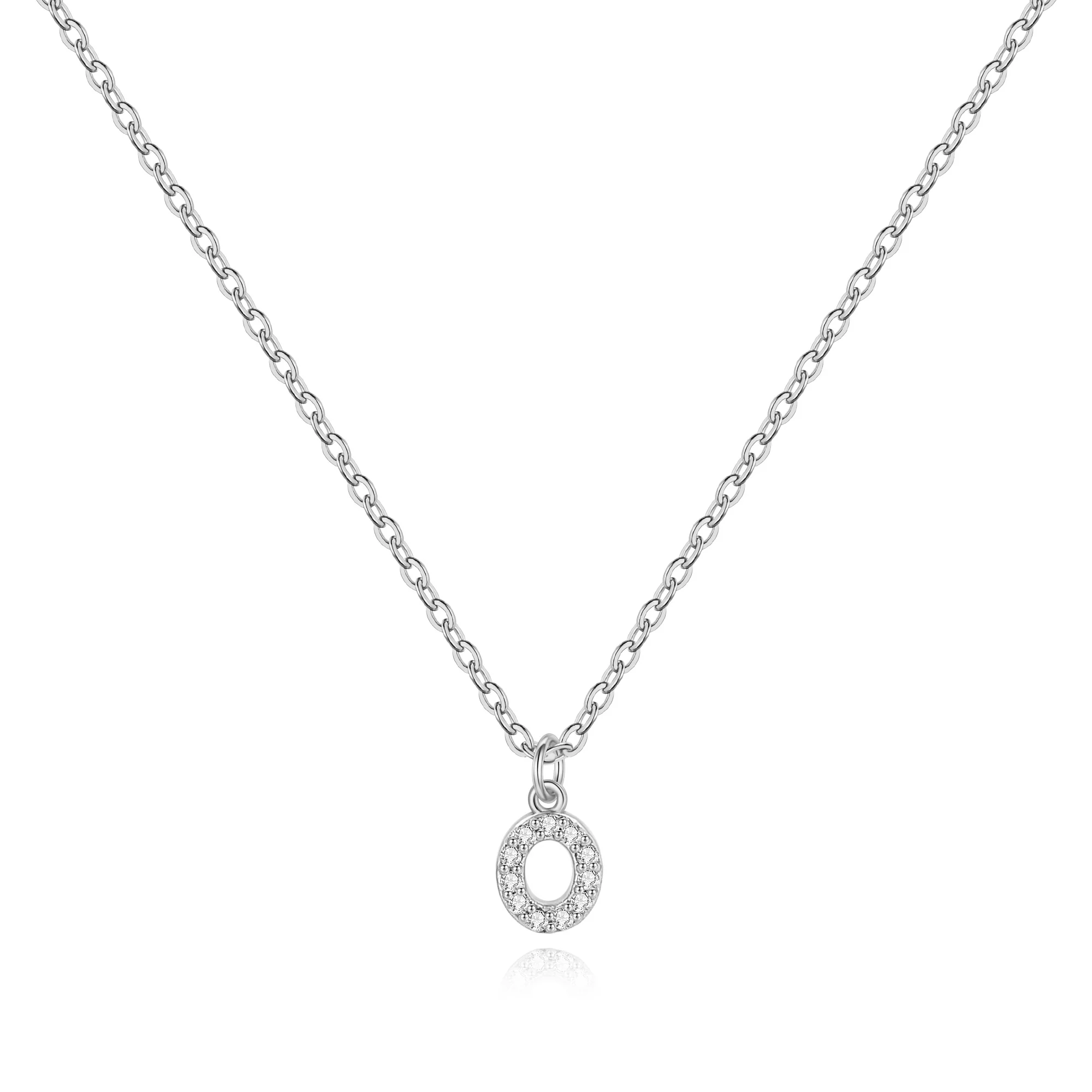 Pavé Uppercase Initial Necklace - Image 61