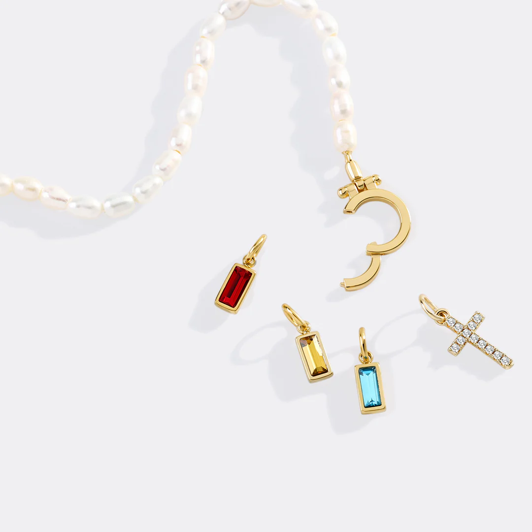 Pearl Cross Charm Bracelet - Image 5