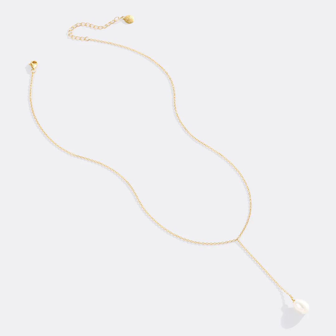 Pearl Lariat Necklace - Image 4