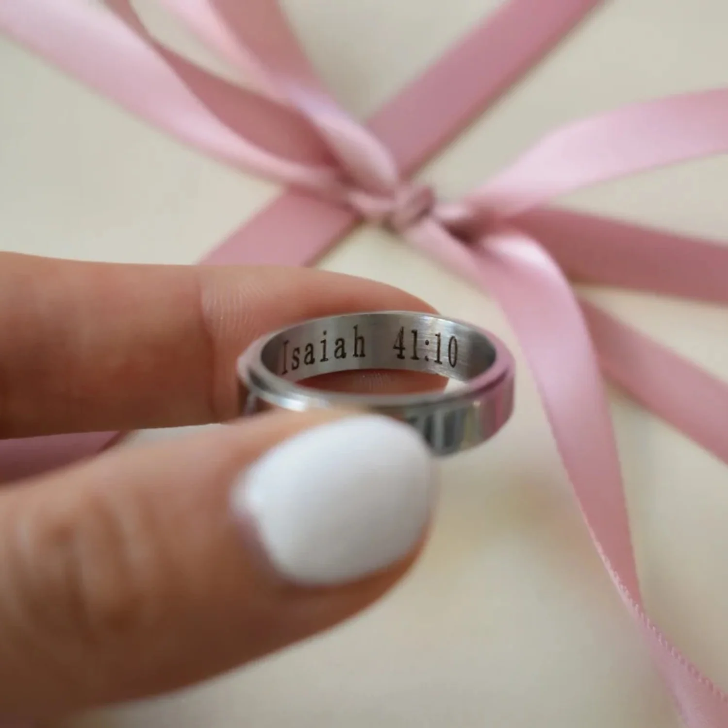 Personalized Classic Block Fidget Ring - Image 12