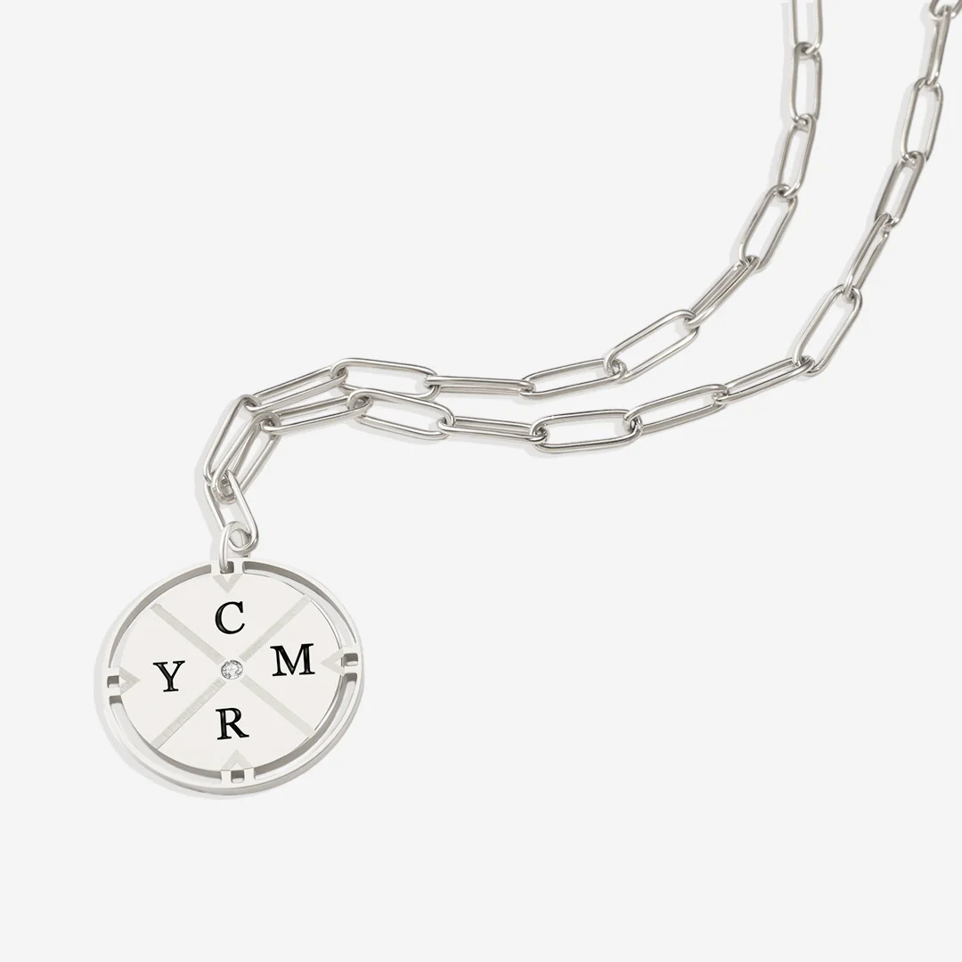 Personalized Compass Pendant Necklace - Image 14