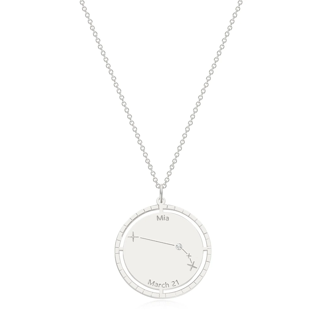 Personalized Constellation Pendant Necklace - Image 29