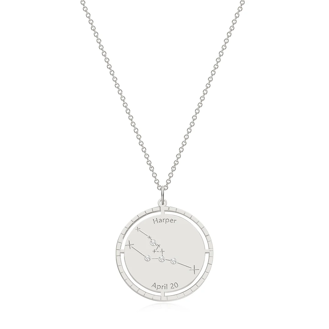 Personalized Constellation Pendant Necklace - Image 30