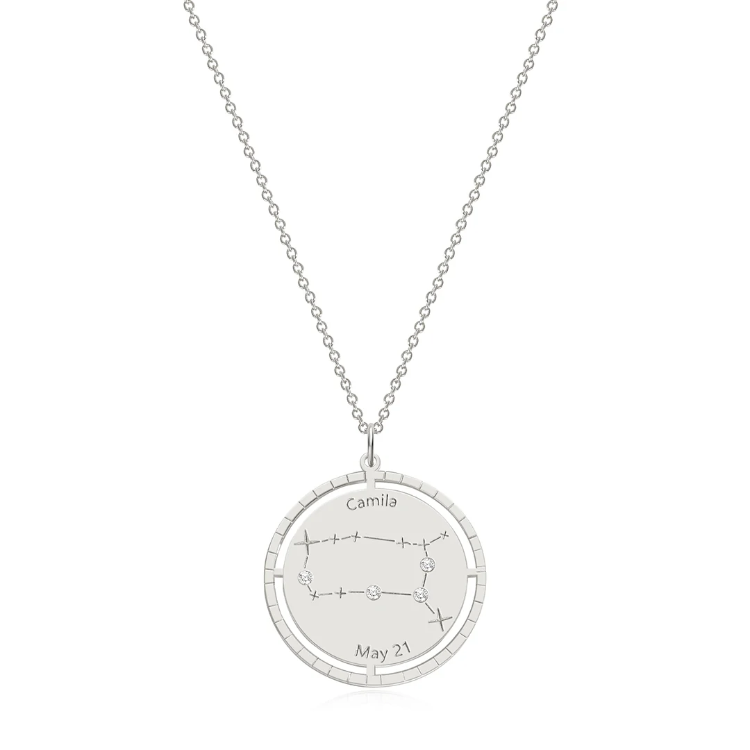 Personalized Constellation Pendant Necklace - Image 31