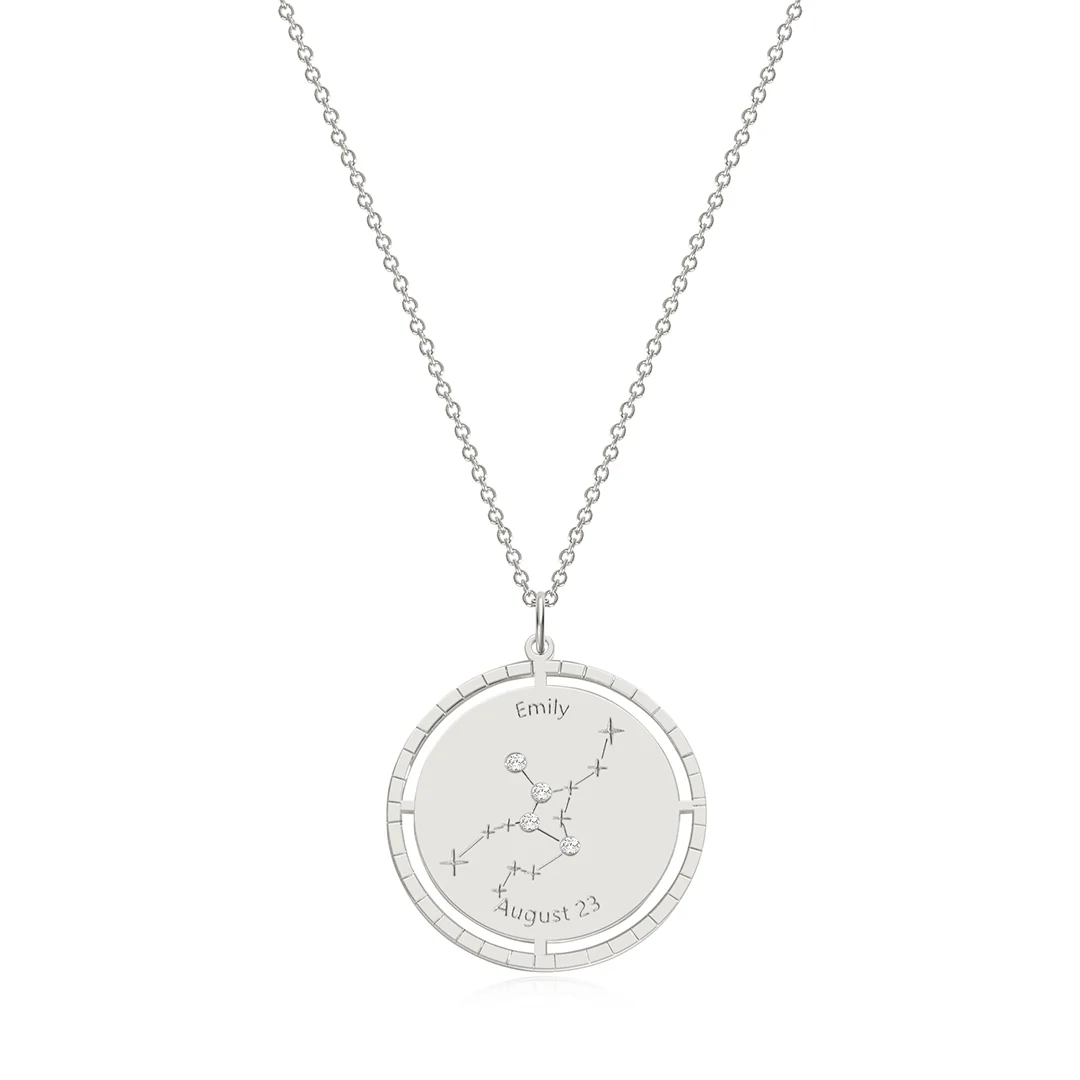 Personalized Constellation Pendant Necklace - Image 34