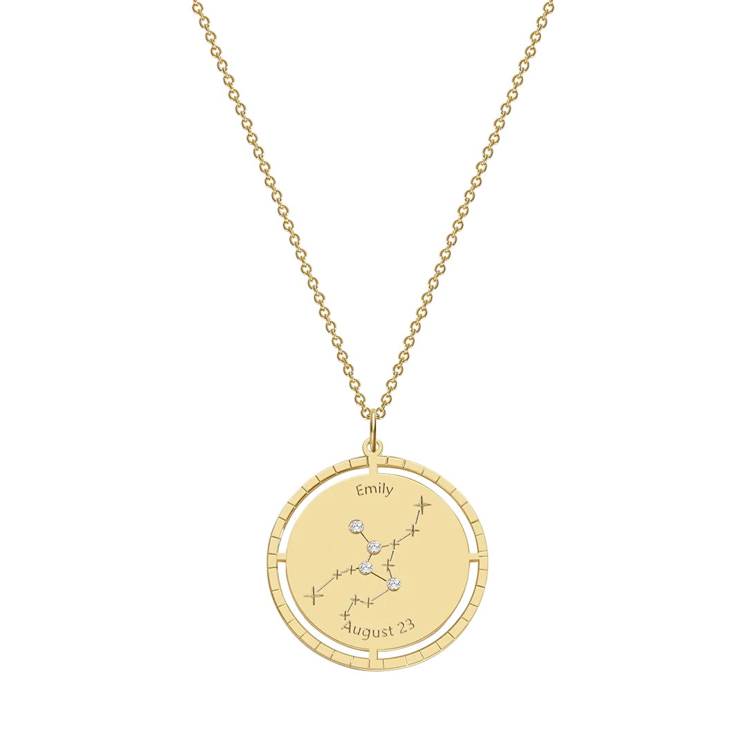 Personalized Constellation Pendant Necklace - Image 39