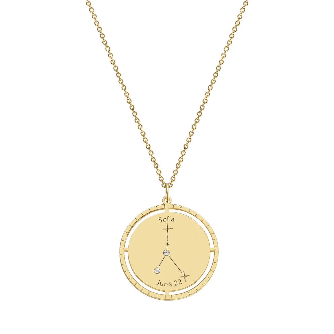 Personalized Constellation Pendant Necklace - Image 44