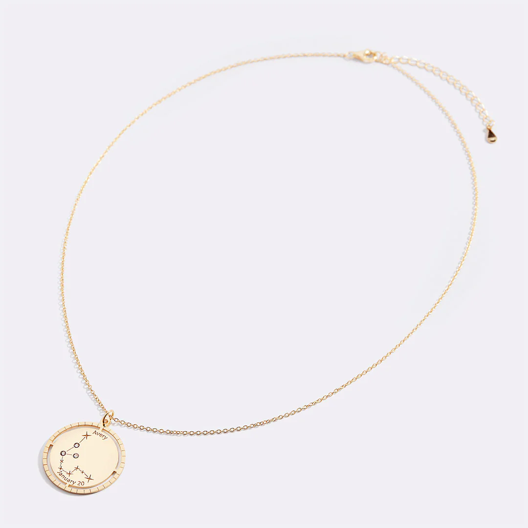 Personalized Constellation Pendant Necklace - Image 51