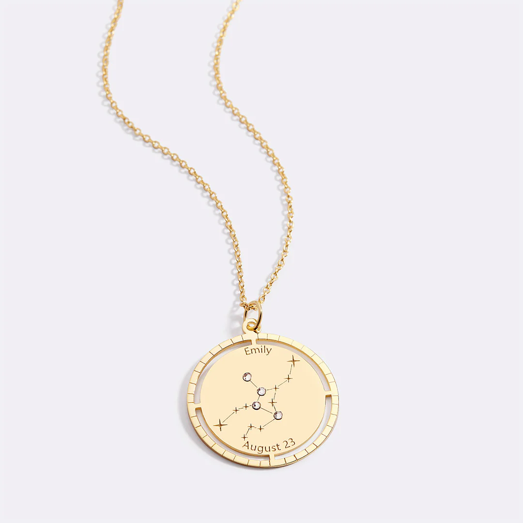Personalized Constellation Pendant Necklace - Image 64