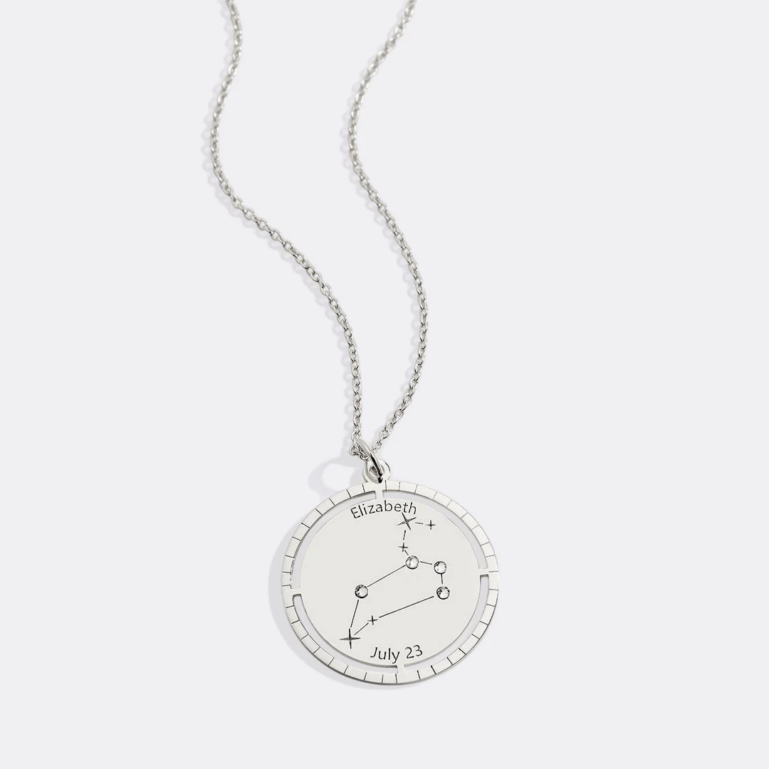 Personalized Constellation Pendant Necklace - Image 85