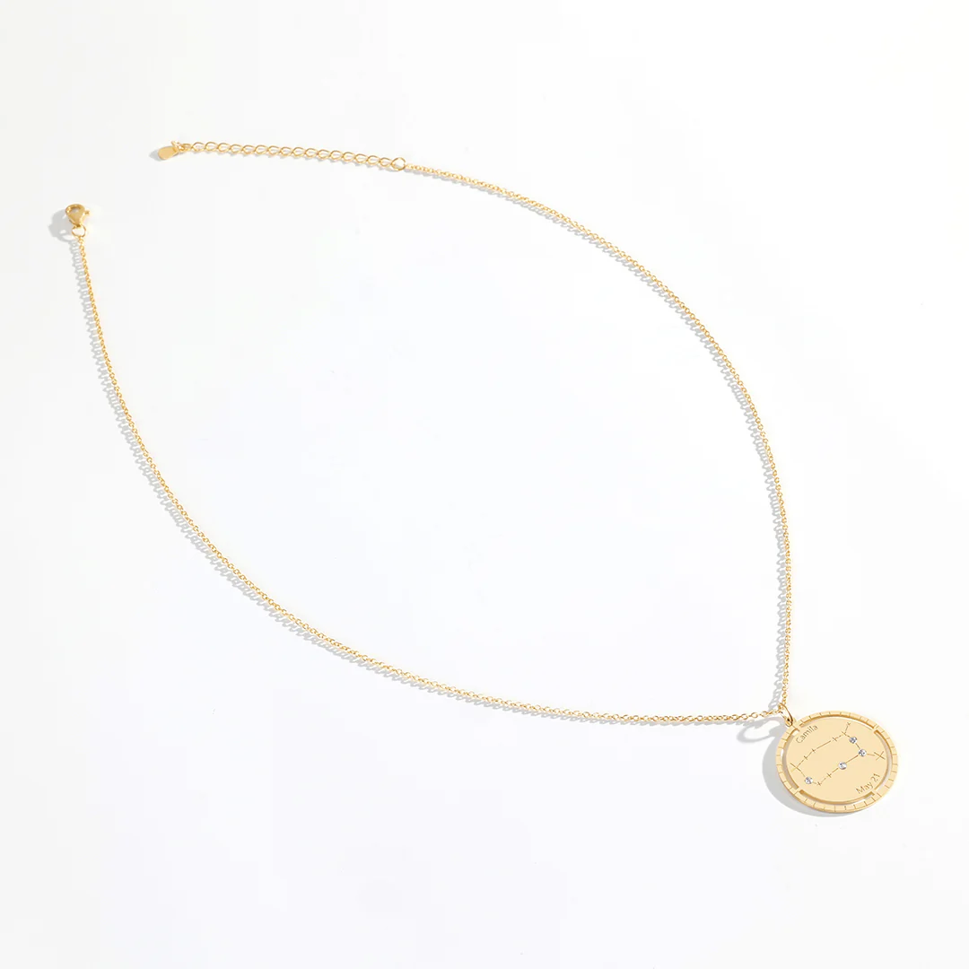 Personalized Constellation Pendant Necklace - Image 9