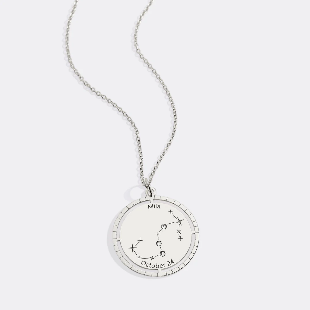 Personalized Constellation Pendant Necklace - Image 92