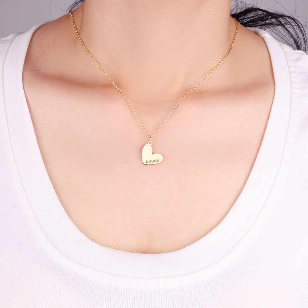 Personalized Heart Name Necklace - Image 7