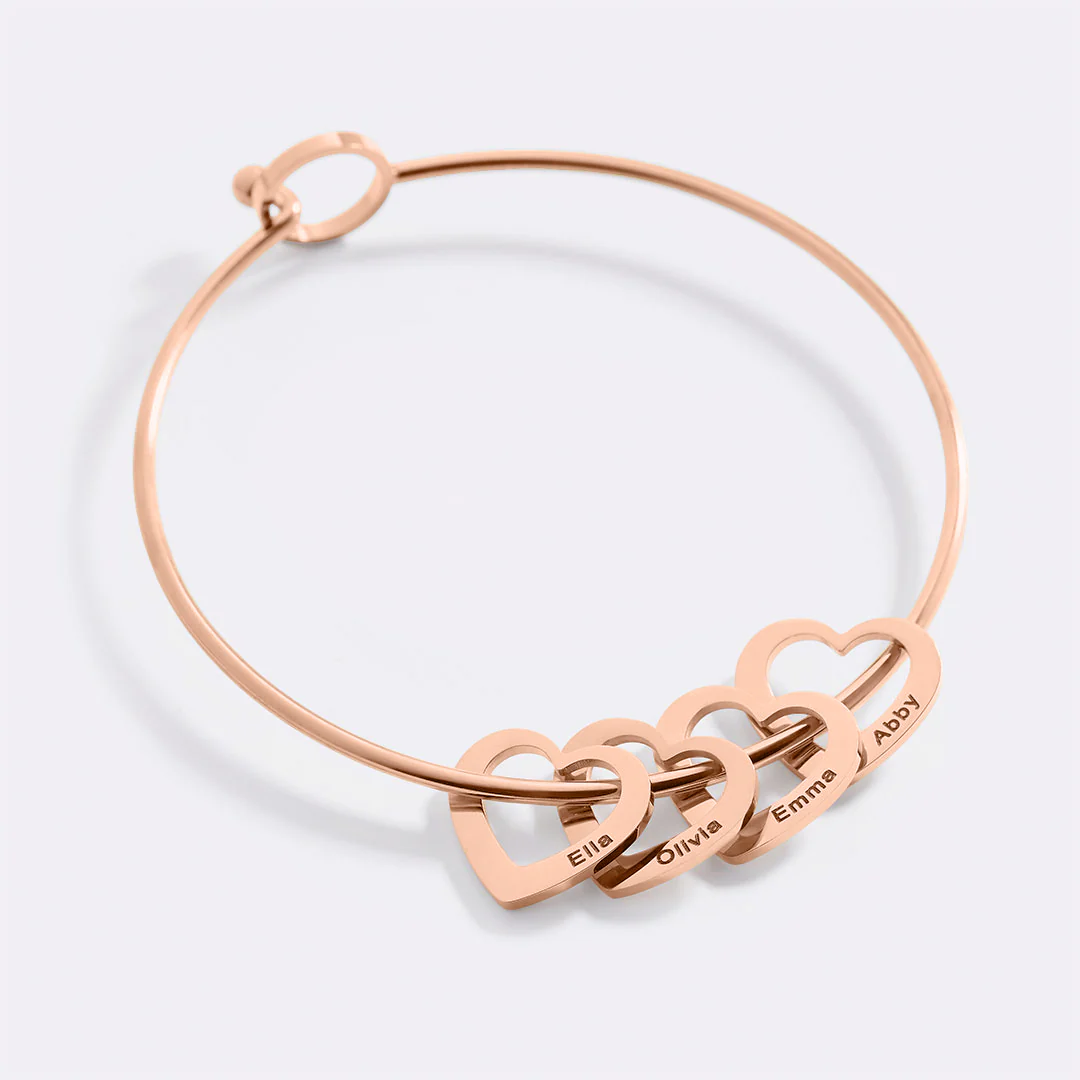 Personalized Hearts Love Bracelet - Image 12