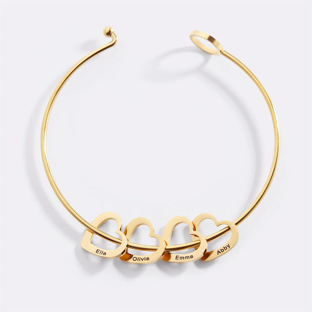 Personalized Hearts Love Bracelet - Image 4