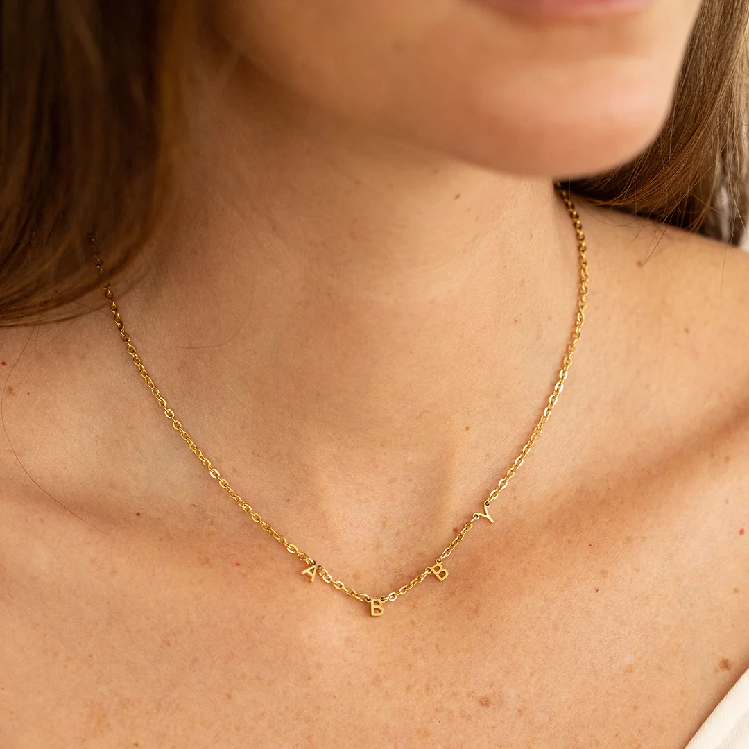 Personalized Minimalist Letter Necklace - Image 8