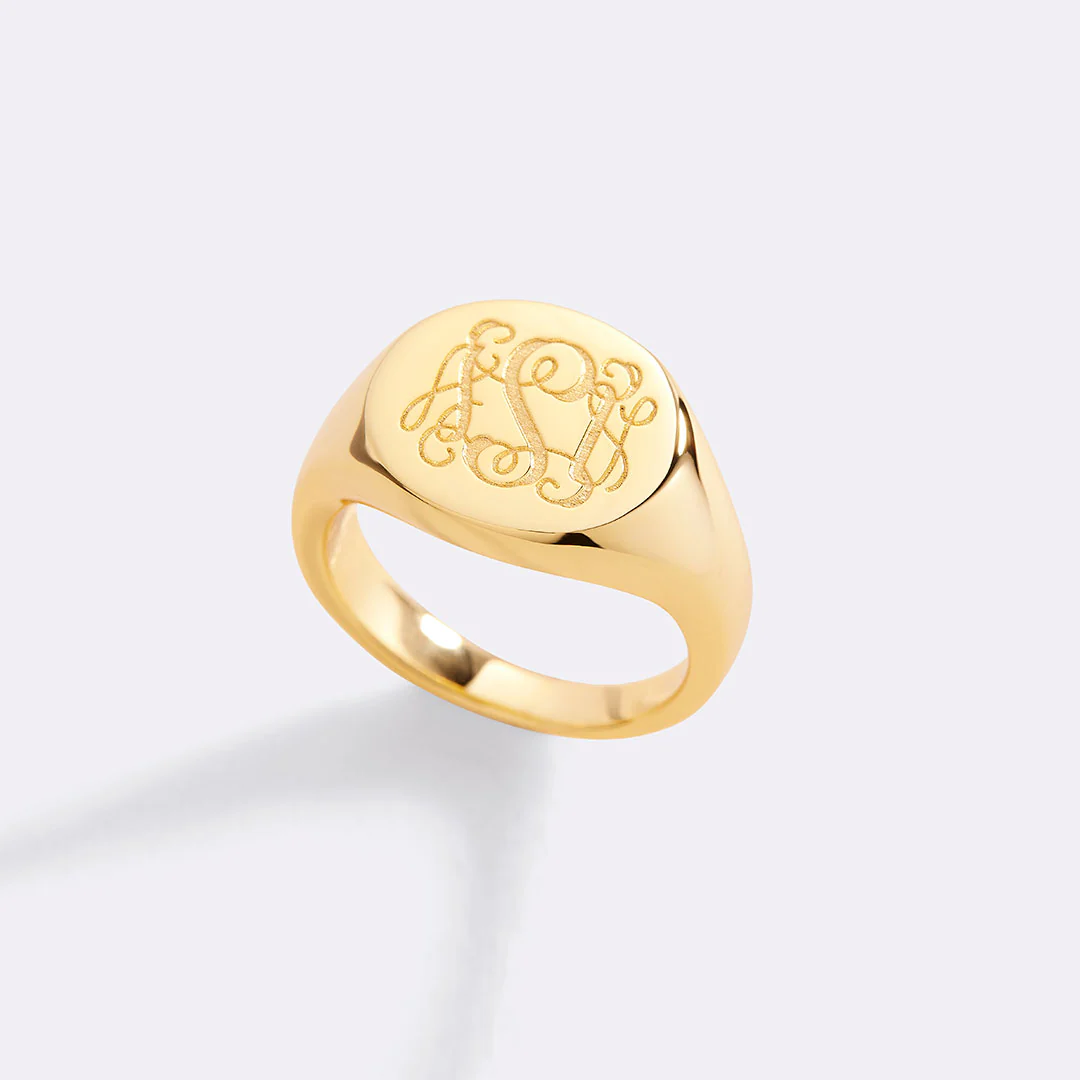 Monogram Signet Ring - Image 11