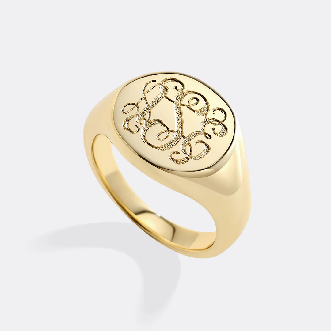 Monogram Signet Ring - Image 4