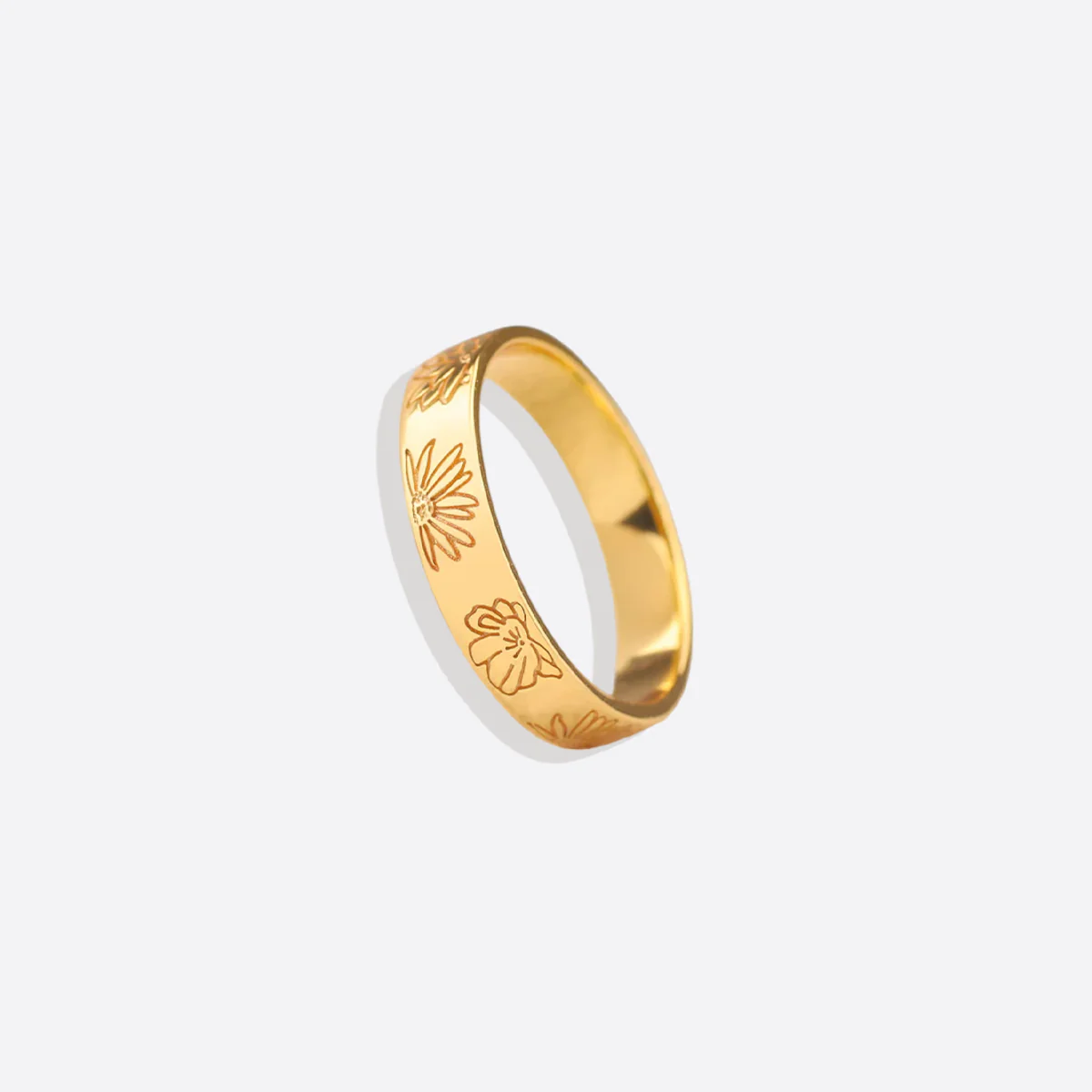 Personalized Stamped Flower Ring - Image 21