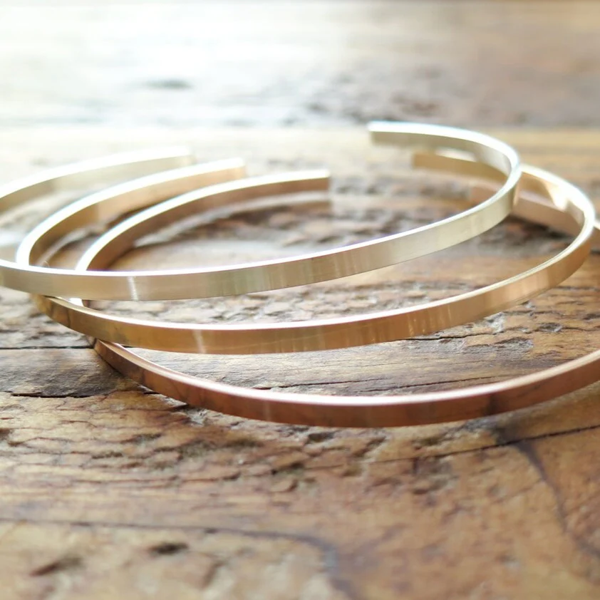 Personalized Thin Cuff Bracelet - Image 10