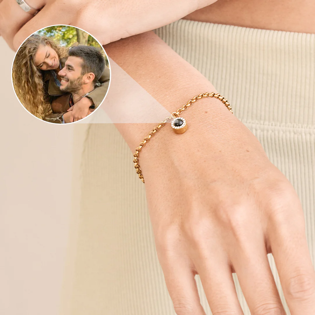 Petite Halo Photo Bracelet - Image 4