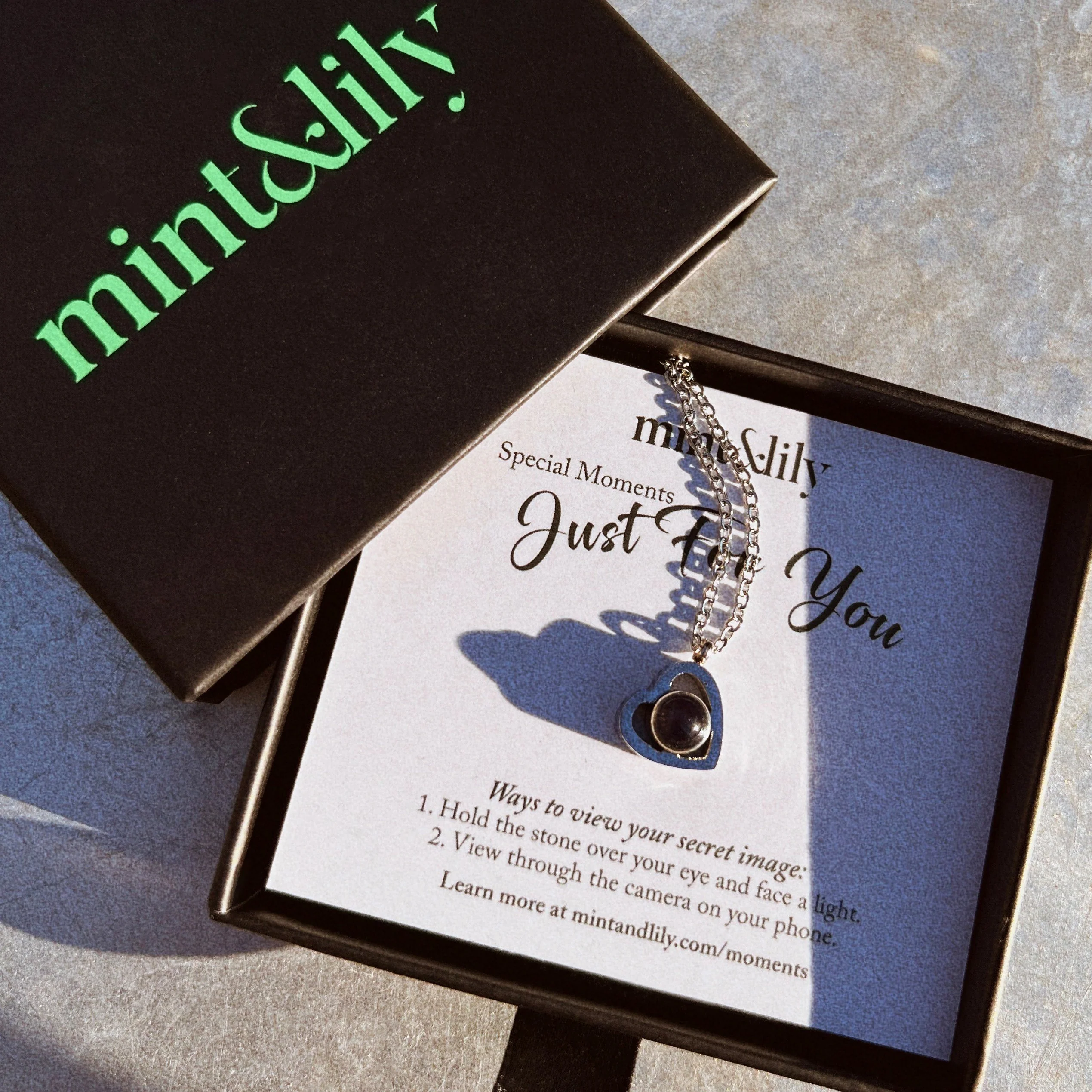 Petite Halo Photo Necklace - Image 11