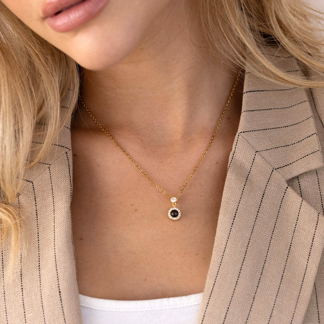 Petite Halo Photo Necklace - Image 12