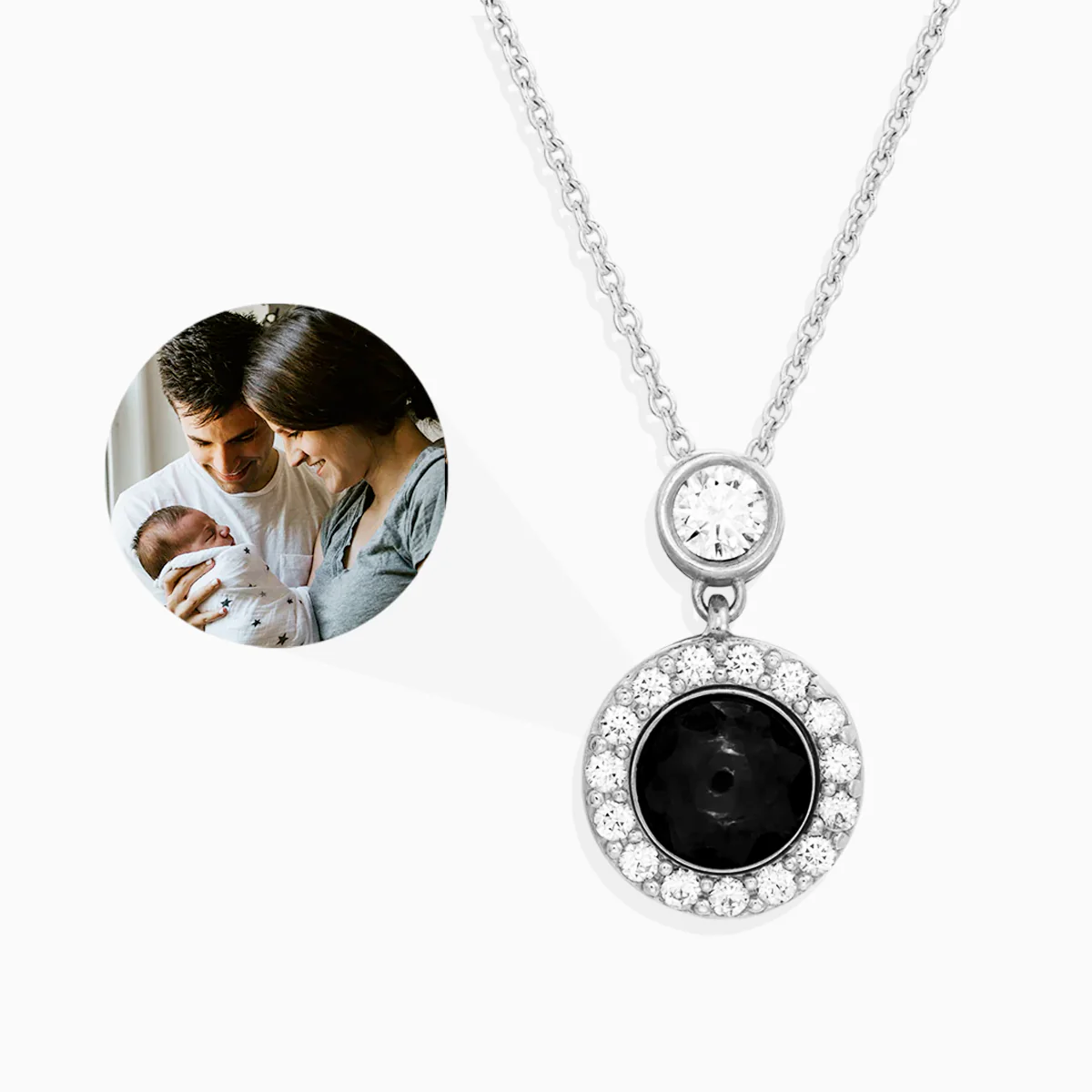 Petite Halo Photo Necklace - Image 18