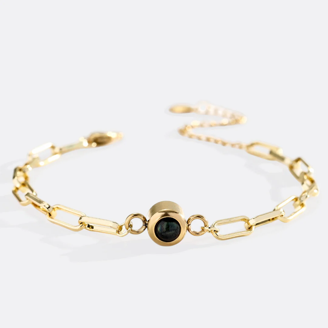 Photo Bracelet with Paperclip Chain - Image 3
