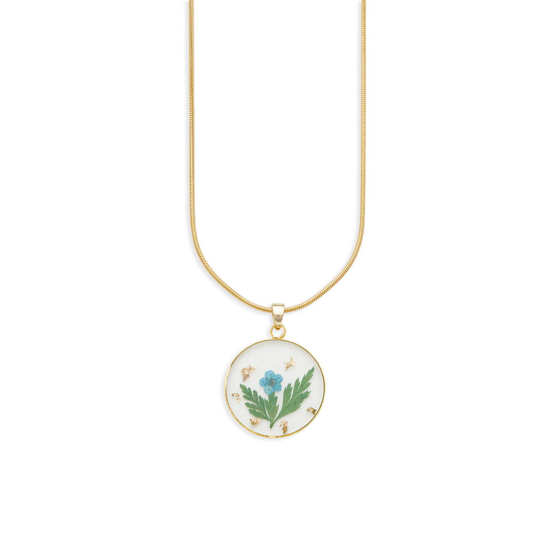 Pressed Birth Flower Necklace - Image 32