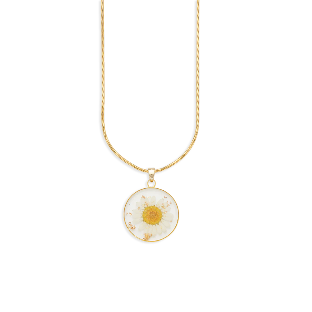 Pressed Birth Flower Necklace - Image 34