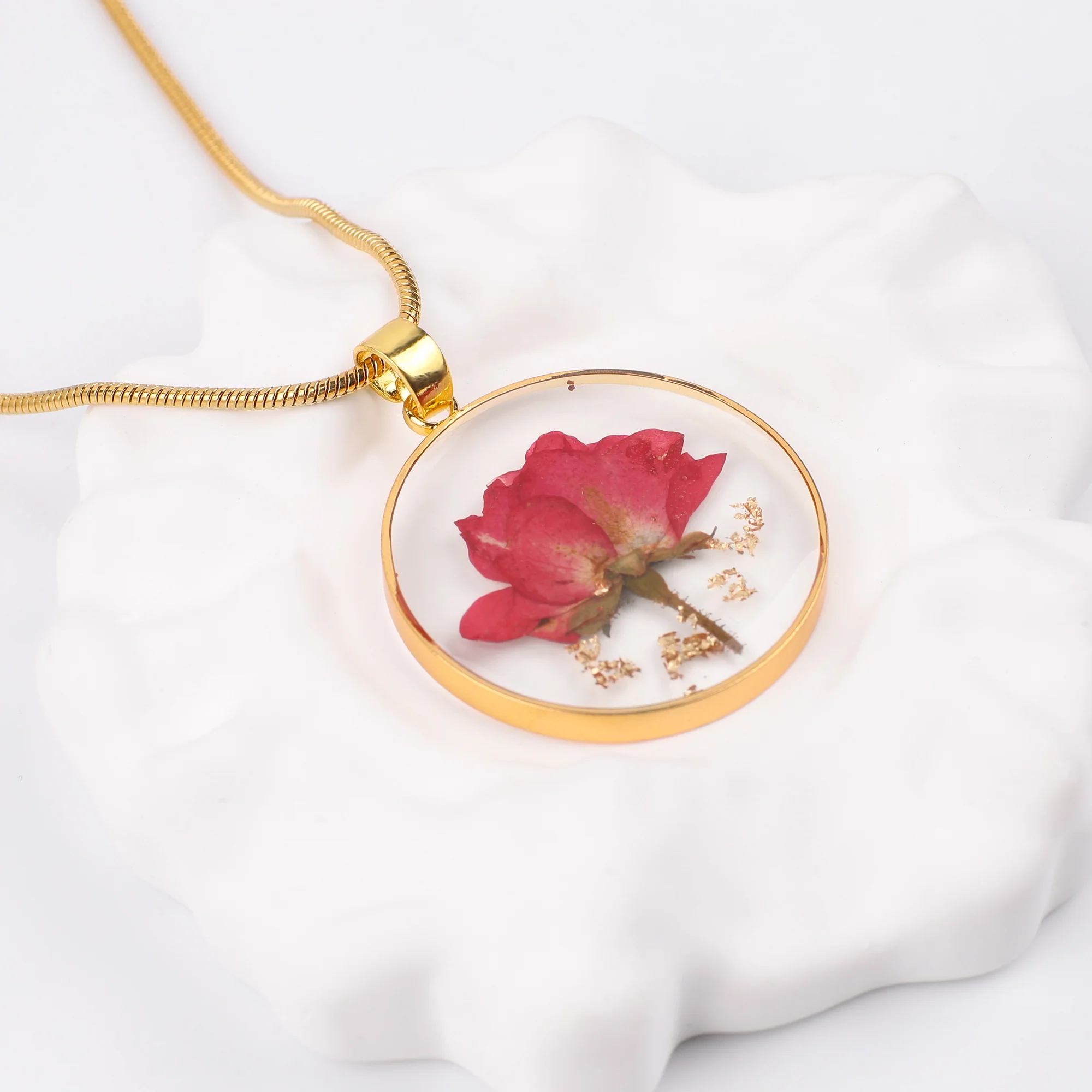 Pressed Birth Flower Necklace - Image 52