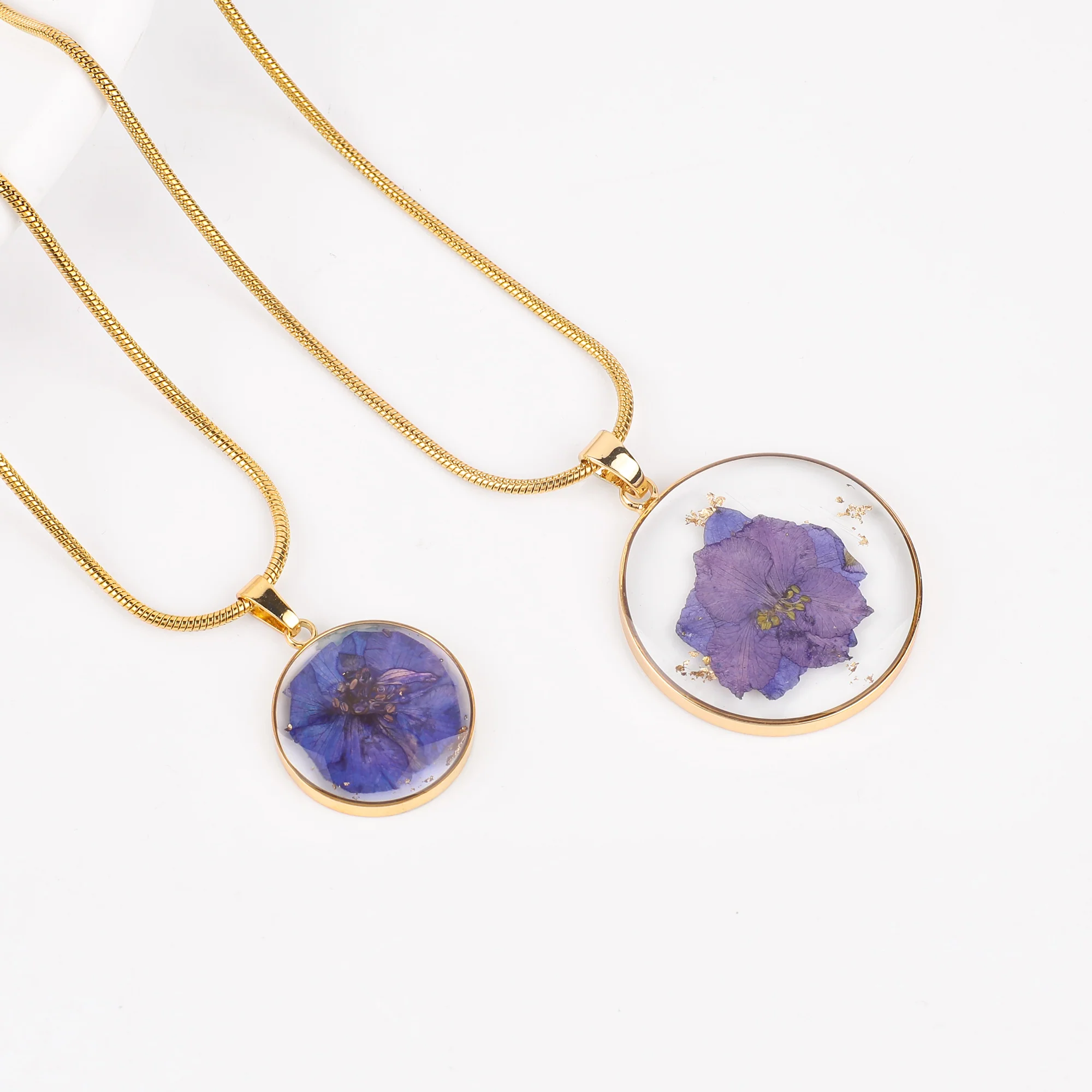 Pressed Birth Flower Necklace - Image 54