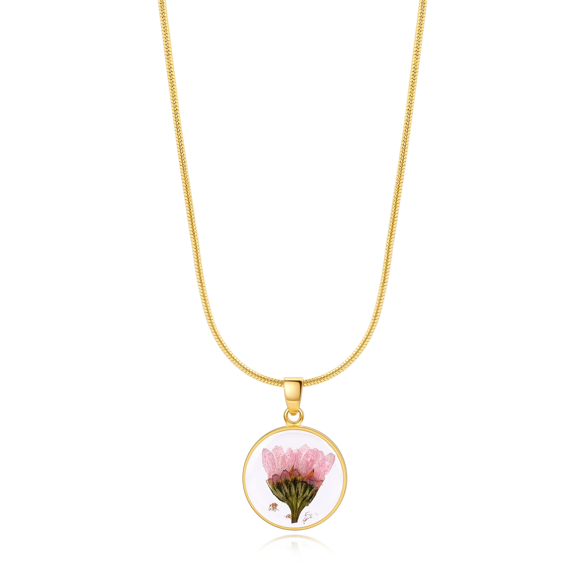 Pressed Birth Flower Necklace - Image 81