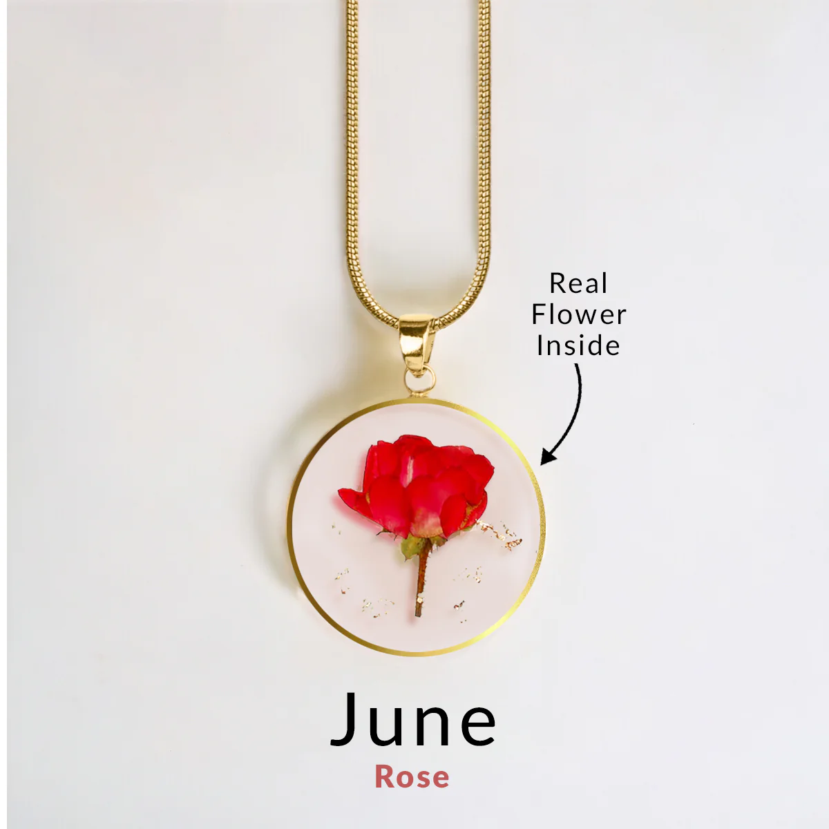 Pressed Birth Flower Necklace - Image 94