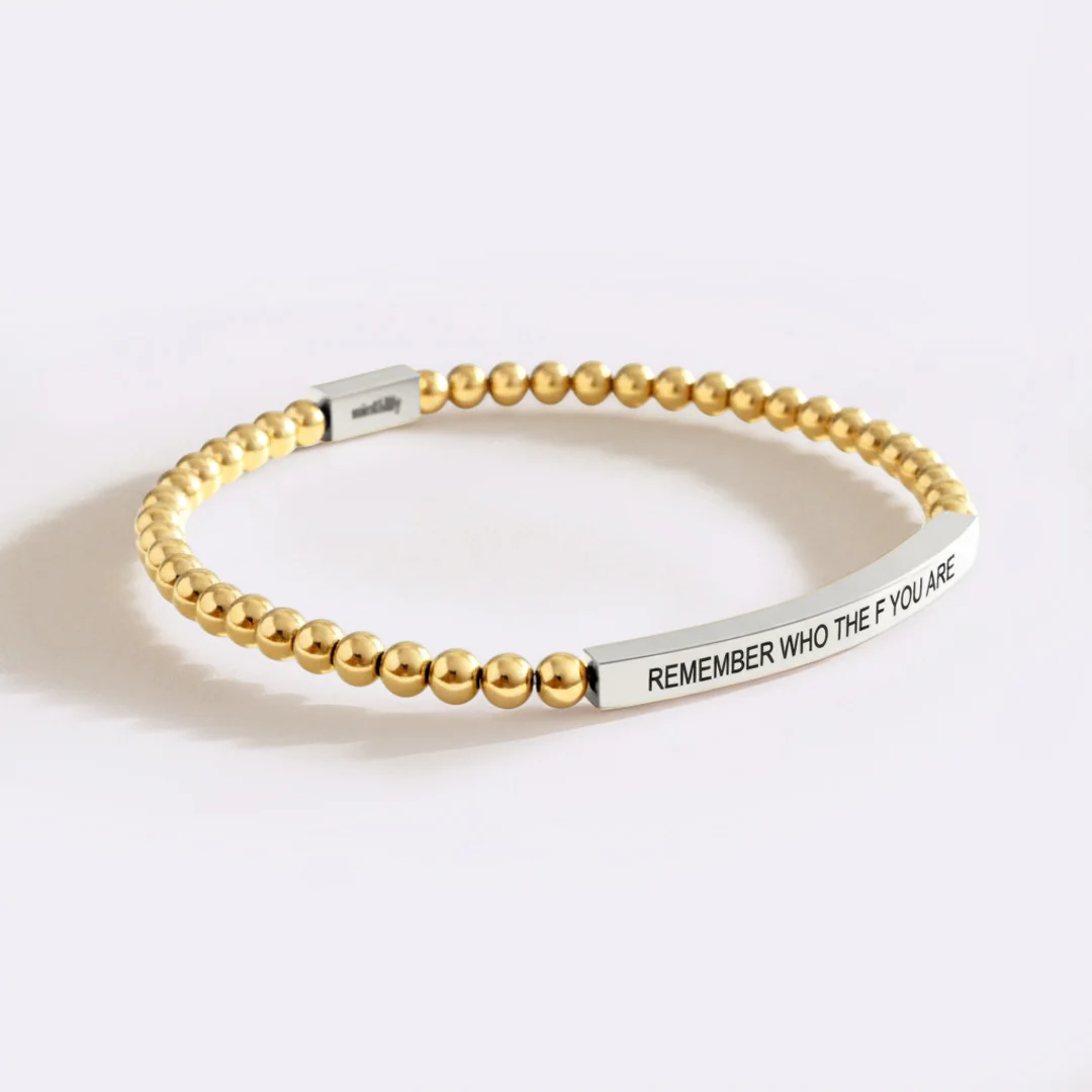Remember Who The F You Are Beaded Inspire Bracelet - Image 13