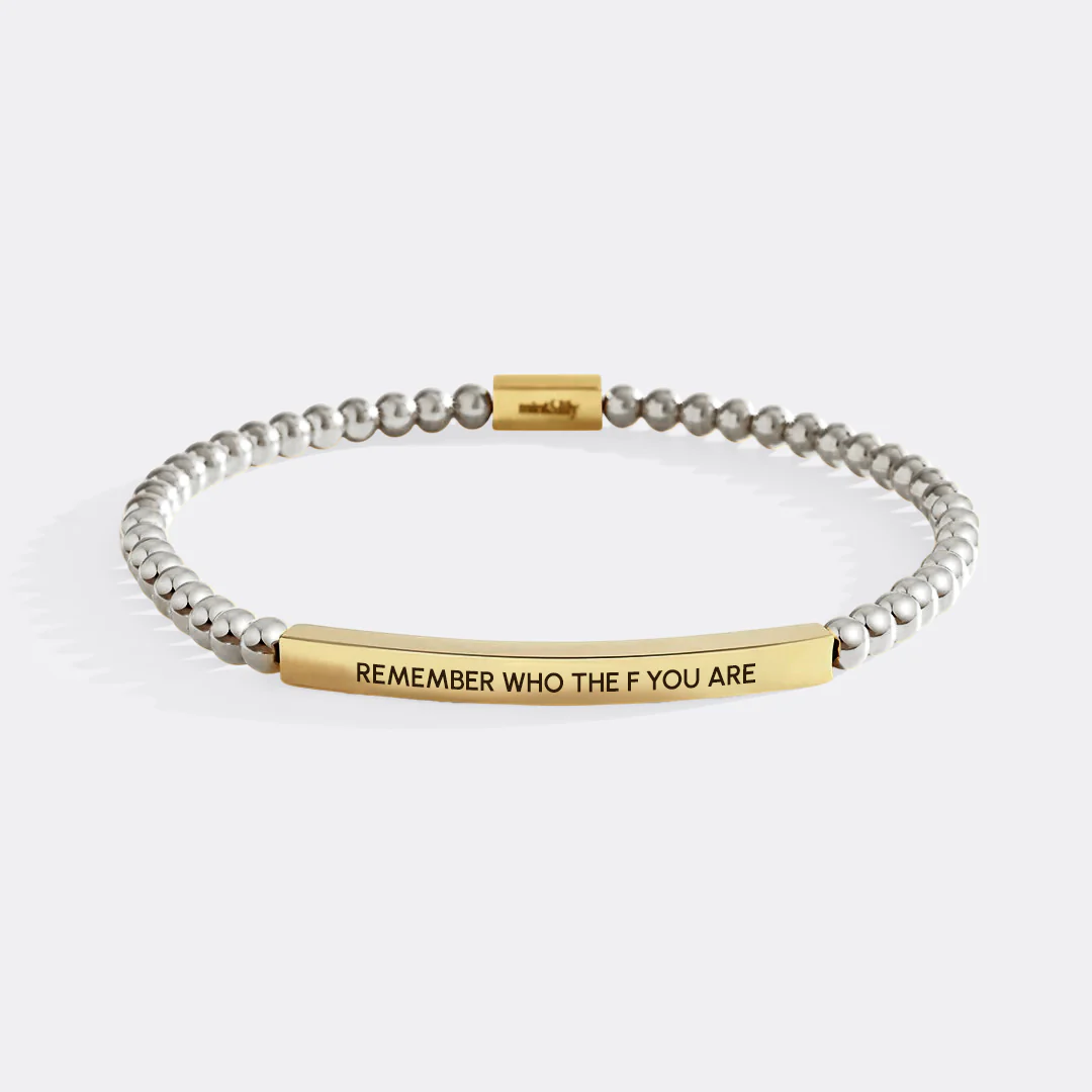 Remember Who The F You Are Beaded Inspire Bracelet - Image 8