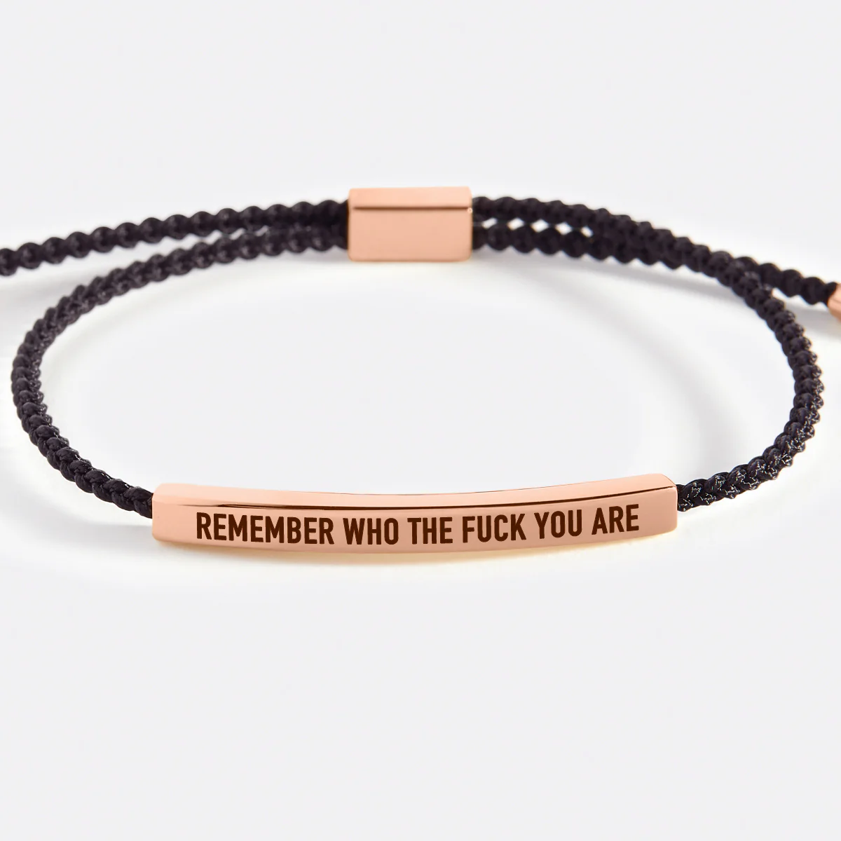 Bold Remember Who the F♥ck You Are Inspire Bracelet - Image 38