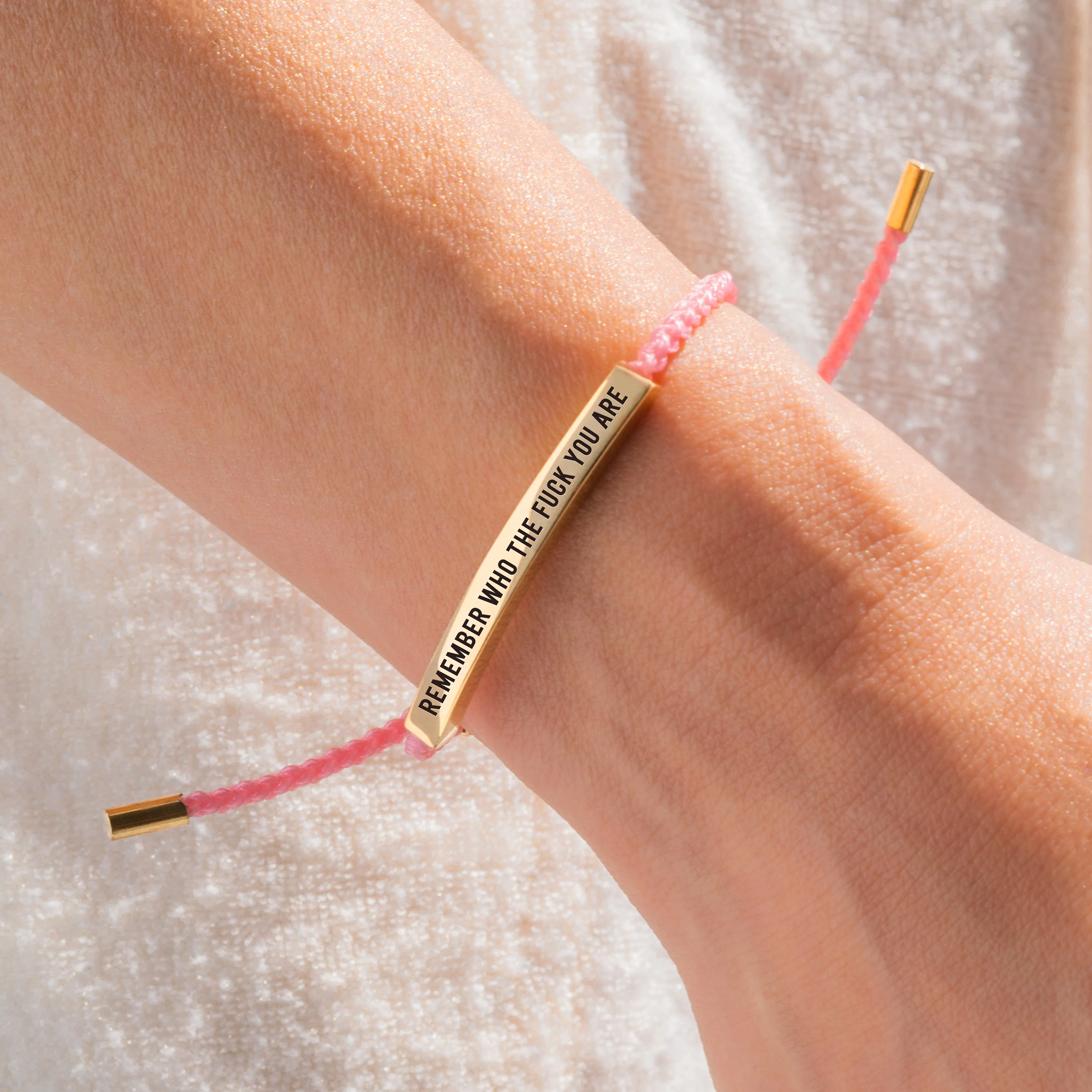 Bold Remember Who the F♥ck You Are Inspire Bracelet - Image 45