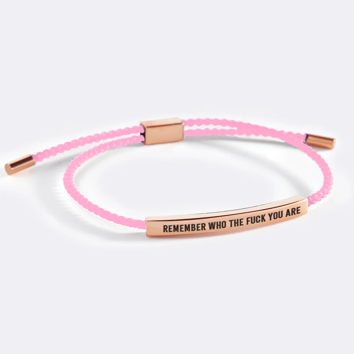 Bold Remember Who the F♥ck You Are Inspire Bracelet - Image 54